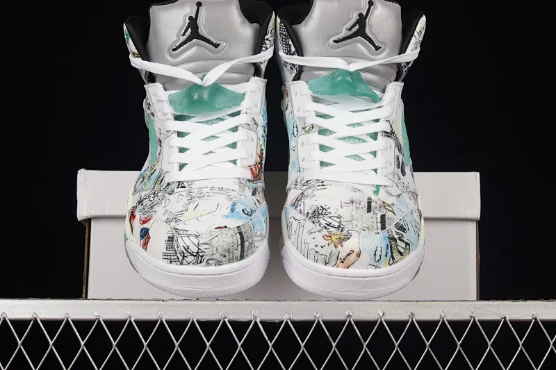 All Categories Air Jordan Jordan Series Basketball Shoes Air Jordan 5 Air Jordan 5 Retro "Wings" AJ5 Joe 5 Emerald Green Wings Graffiti 3M Luminous AV2405-900
